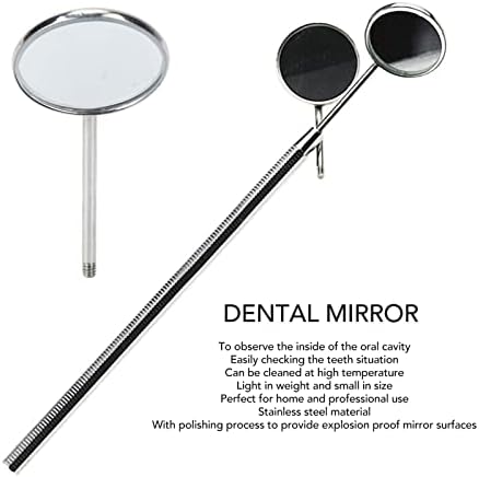 Стоматологичен Инструмент 10шт Тип 5 Огледалото за разглеждане на Зъби От Неръждаема Стомана Ясна Наблюдение Грижа За Устната Кухина Огледало