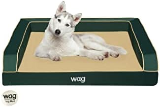 Легло за домашни кучета Wag Premium | Многопластова конструкция с Охлаждащ Енергиен гел и меден екстракт от | Калъф, който може да се пере в машина, и Водоустойчива Вътреш