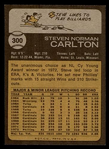 1973 Topps 300 Стив Карлтън Филаделфия Филис (Бейзболна картичка) Ню Йорк / MT Phillies