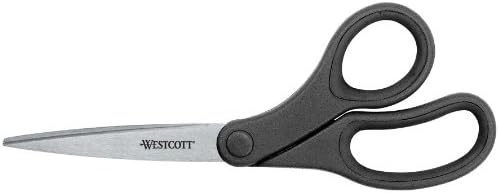 Ножици Westcott 7-Инчов KleenEarth Basic, Черни (15582)