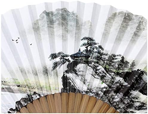 Парксисангбанг Корейски, Традиционен Бамбук Ръчно Фен Ханджи с Голям Сгъваем Подарочным Природа Norigae