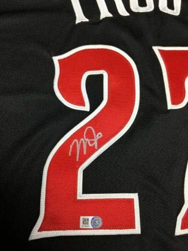 Майк Пъстърва Подписа Автентична фланелка на Мача на звездите 2015 г. * MVP * MLB VS304675 - Тениски MLB с автограф