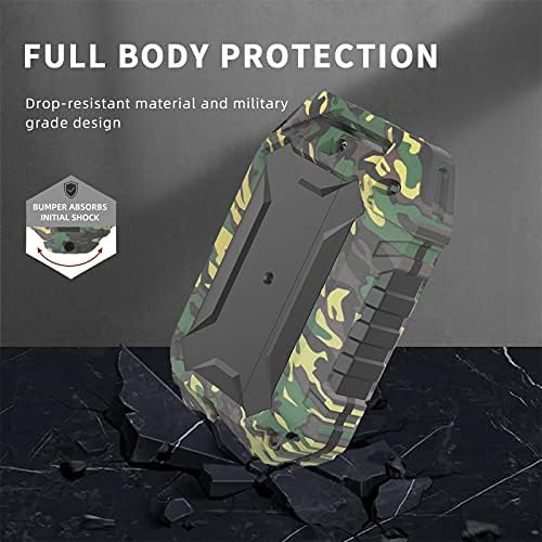 Калъф WEFOR Armor, Предназначени за AirPods Pro, Защитен калъф за цялото тяло от устойчив метал, Мек силиконов калъф AirPod Pro