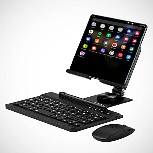 КОРПОРАТИВНА набор от каботажните Z Fold 4, Сгъваема поставка за таблет и телефон със завъртане на 360 °, [Bluetooth клавиатура + Сгъваема