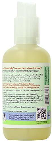 California Baby Успокояващ спрей за измиване на областта на пелените (6,5 унции) Нежен Интимен спрей за почистване | Нежно почиства