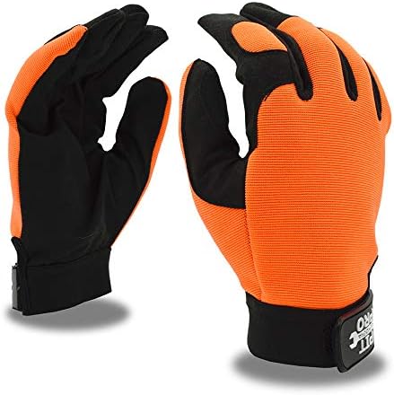 Работни ръкавици Cordova 77071 Pit Pro с Повишено выступом между палеца и Промежностью, Оранжеви, Големи