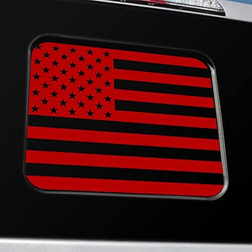 Аксесоар за етикети на американското знаме, като Средната стойност на задното стъкло BocaDecals Лесен за инсталиране, Съвместима