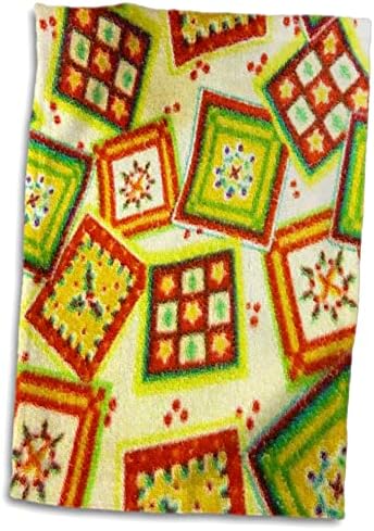 Декоративни кърпи 3dRose Florene - Весели и цветни (twl-17919-1)