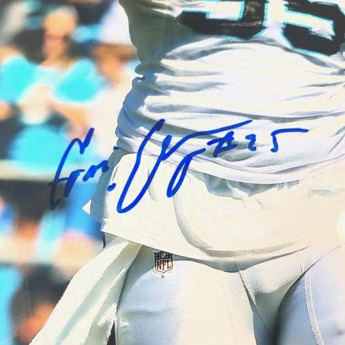 Чарлз Джонсън подписа 11x14 PSA / ДНК Каролина Пантърс с автограф - Снимки на MLB с автограф