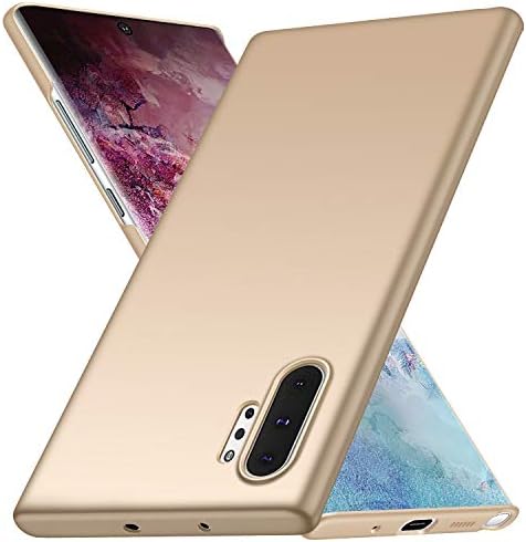 INSOLKIDON е Съвместим с Samsung Galaxy Note 10 Плюс калъф за PC, Твърда делото, Защитен калъф за вашия телефон, Нескользящий, устойчив на надраскване Защитен калъф (златен)