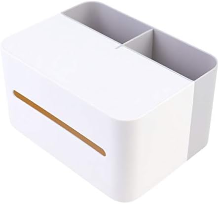 Weiping - Многофункционални Кутии за Салфетки от ABS-пластмаса, Настолна Кутия за Рязане на хартиени Кърпички, Органайзер с Дистанционно