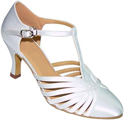 Обувки със звънци Ръчно изработени Дамски Бална зала Сватбени Състезателни Танцови обувки Darla на ток 2.5 инча