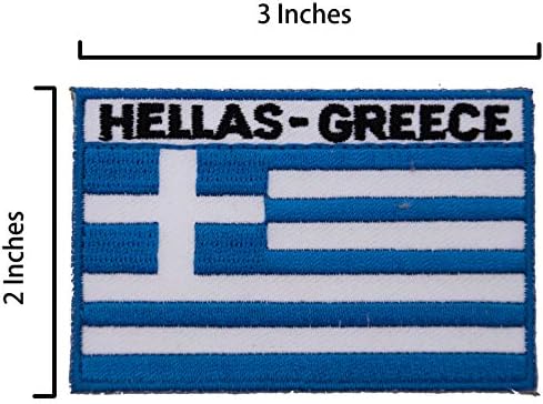 A-ONE 3 бр. В опаковка - Нашивка със знака на Партенона + Икона с изображение на знамето на Гърция, Атина, Гръцки Туристически Сувенир, Иконата и на жени, за да якета, Дънк
