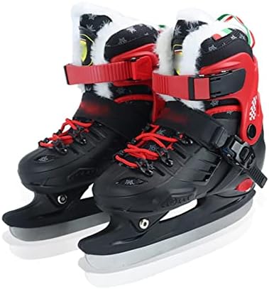 WRAZA Children Топка Knife Shoe Ice Skate - Професионални Обувки За Пързаляне С Кадифена Топла Подплата Хокейни Кънки за Начинаещи