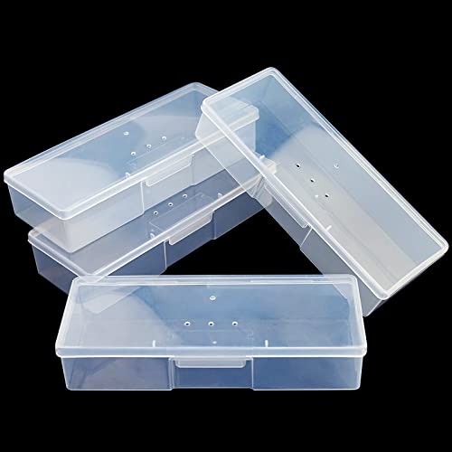 Прозрачна Кутия за инструменти за Маникюр, Lokyango Personal Нокти Box Калъф за Съхранение за Организиране, Пластмасова Кутия за