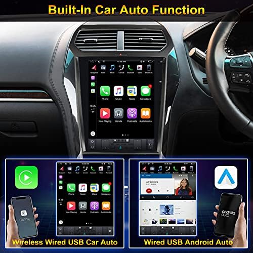 Автомобилна Стерео Радио GPS Навигация за Ford Explorer 2011-2019 Android Авто/Ръчно Климатик Радиото в автомобила Видео Мултимедиен плейър 12,1 инча с поддръжка на гласово управле