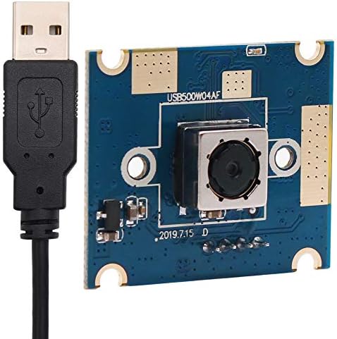 IFWATER 5-Мегапикселова мини-USB Уеб камера Full HD 1944P USB-камера с 60-градусным обектив с автофокус-USB модул камера с CMOS