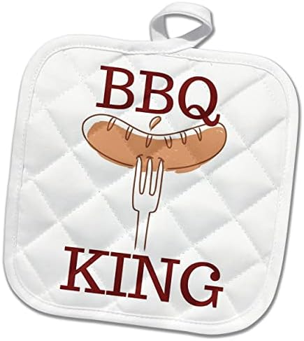 3. Начертайте изображение ястия и текст за прихватках BBQ King - кухненски ръкавици (phl-364394-1)