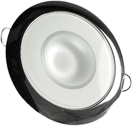 Lumitec Mirage - Лампа за скрит монтаж - Стъклена украса / Полиран Bezel SS - Бяло, Без затъмняване