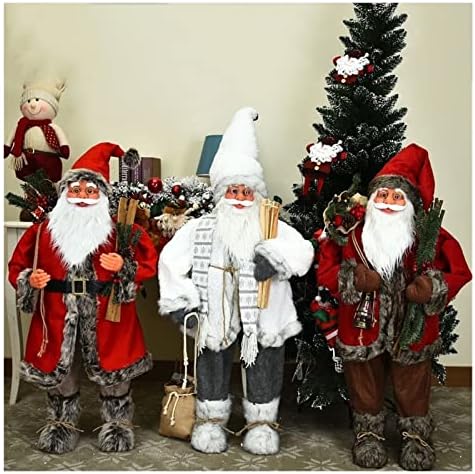 Коледна Украса PIFUDE, Кукла на Дядо Коледа, 90 см, Коледна Декорация за дома, Детски Коледни Играчки, Подаръци вечерни аксесоари (Цвят: 90