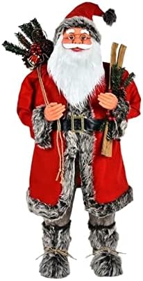 Коледна Украса PIFUDE, Кукла на Дядо Коледа, 90 см, Коледна Декорация за дома, Детски Коледни играчки, Подаръци вечерни аксесоари (Цвят: 90