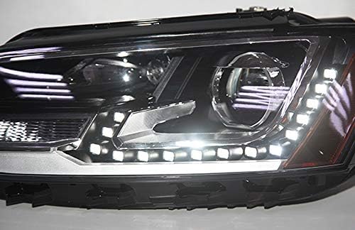 Универсален led главоболие светлини 2012-2014 години на освобождаването за предните светлини Jetta MK6 Sagitar с кехлибар рефлектор