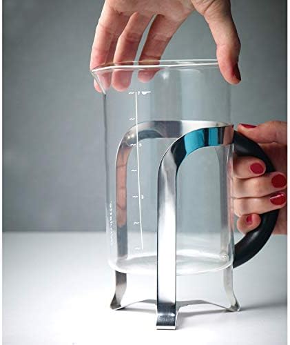 Универсален Взаимозаменяеми Гарафа borosilicate стъкло Aerolatte за кафемашина Френч-преса, 3 чаши, резервоарът е 12 грама (12