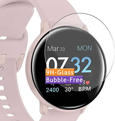 Защитно фолио за екран от закалено стъкло Vaxson 3 в опаковка, която е съвместима с умни часовник ап Sport 3 smartwatch 9H