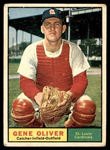 1961 Topps # 487 Джин Оливър Сейнт Луис Кардиналс (Бейзболна картичка) ДОБРИ Кардинали
