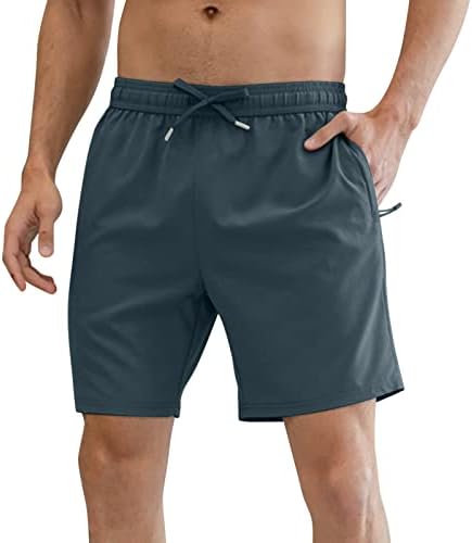 Мъжки Къси Панталони, Мъжки Пролет-Лято Обикновена Шорти Ice Sense, Панталони с цепка и Джоб с цип, Мъжки Широки
