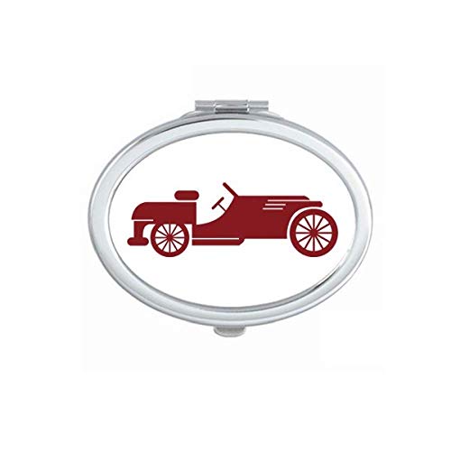 Червени Геометрични Класически Автомобили Контурное Огледало Портативен Сгъваем Ръчен Грим Двойни Странични Очила