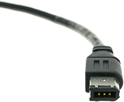 CableWholesale 6-Пинов кабел Firewire 400, Кабел iLink DV от мъжете на мъжа, 6-пинов /6 Пин IEEE 1394a, Черен, 6 фута, Високоскоростен