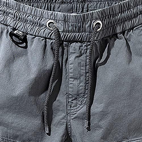 Мъжки Панталони с джобове, Мъжки Модни Ежедневни Панталони-молив С висока талия, Обикновен Панталон с джобове Пълна Дължина,