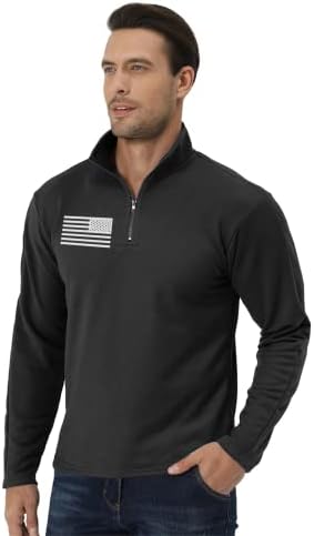 Мъжки блузи с участието на американското BlackTeak, патриотични ризи с дълъг ръкав и яка-часова, пуловери с цип на четвърт инч, мъжки