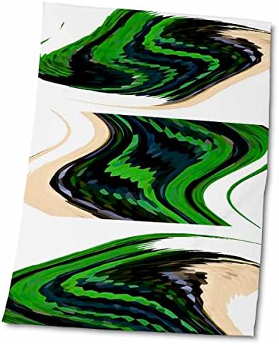 Кърпи 3dRose Florene Contemporary Abstract - Cool Breeze - Cool Breeze (twl-7453-1)