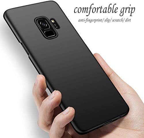 Калъф за телефон Samsung Galaxy S9 Тънък Защитен калъф Galaxy S9 [Защита от удари/ драскотини/ на подхлъзване / на пръстови отпечатъци] [Ултратънък] [Матово покритие] Трайни твър?