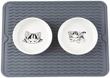 Подложка за храна за малки кучета и котки, водоустойчив нескользящий издръжлив силикон мат