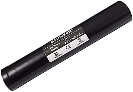 Акумулаторна батерия GSUIVEER 75175 3,6 1800 mah Ni-CD, съвместимо с фенерче Streamlight Stinger 75175 75375 75300 75500 75810 76000 76300,