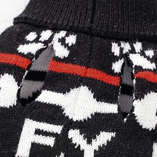 Пуловер за кучета X-Large Dogs, Топъл Пуловер за момче, Зимно яке за кучета (XL, Черен)