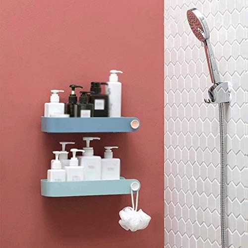 UXZDX Полк за душ-на Стая, на Закачалка, за коса, Рафт за баня, Държач за Сешоар, Поставка за съхранение на стената (Цвят: C)