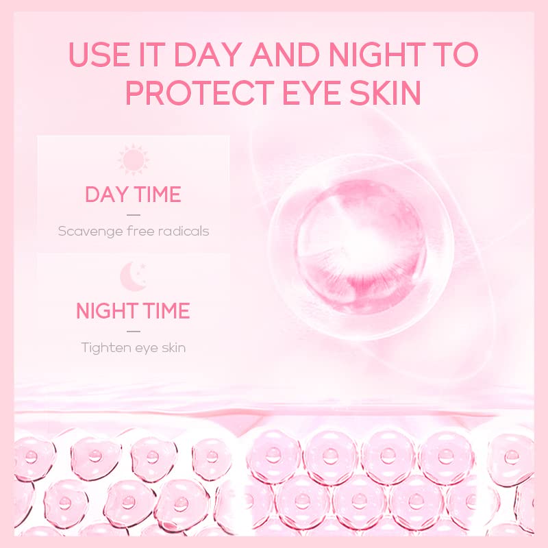 Крем за грижа за кожата около очите AKARY Sakura Фирма Skin Стягане Серум за Премахване на Тъмните кръгове, Фините линии, Подпухналостта и торбички под очите