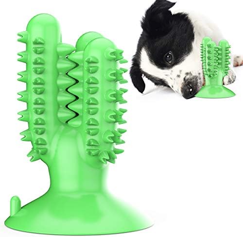 Играчка за дъвчене четка за зъби за кучета, Играчки за дъвчене е под формата на кактус, Играчка за миене на зъбите за кучета с памук въже, За кучета, кученца и агресив