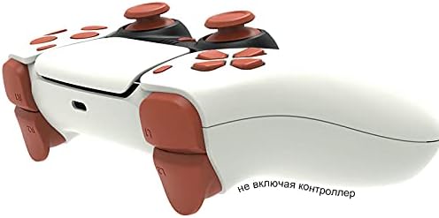 Преносимото Скоба WPS Shell Thumbsticks Dpad R1 L1 Предизвика Пълен Набор от Бутони за контролер PS5 Playstation (червен)