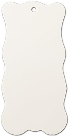 Тагове за окачване на LWR CRAFTS 100 Вълнообразни правоъгълник с джутовыми бечевками 100 фута (4 x 2, бяла)