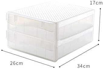 Anncus 60 двуслойни кутии за съхранение на яйца с мрежа/чекмеджето за съхранение в кухненския хладилник Crisper* - (Цвят: A)