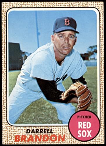 1968 Topps # 26 Дарел Брендън Бостън Ред Сокс (Бейзболна картичка) (Обратна страна на златист цвят) NM Red Sox