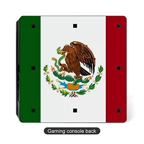 Знаме на Мексико Орел и Змия е Съвместим с контролера PS4 Slim и стикер върху кожата на конзолата на защитно покритие на безжичен/кабелен геймпад контролер