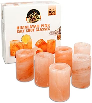 Чашки с розова гималайской сол от 6 теми - Ръчна дърворезба от натурална розова сол - Тези чашки, които Придават лек вкус на