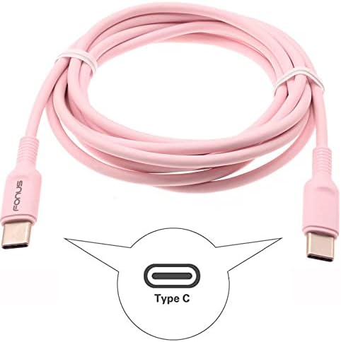 Pink кабел с дължина 10 метра от USB-C-Type-C PD, Кабел за бързо зарядно устройство, Тел власт, Съвместим с Motorola Moto Z4 - One - One