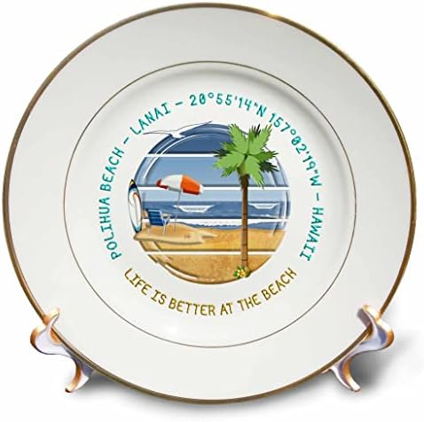 3. Американски плажове - Плажа Полихуа, Lanai, Хавай, летни закуски - чинии (cp-375473-1)